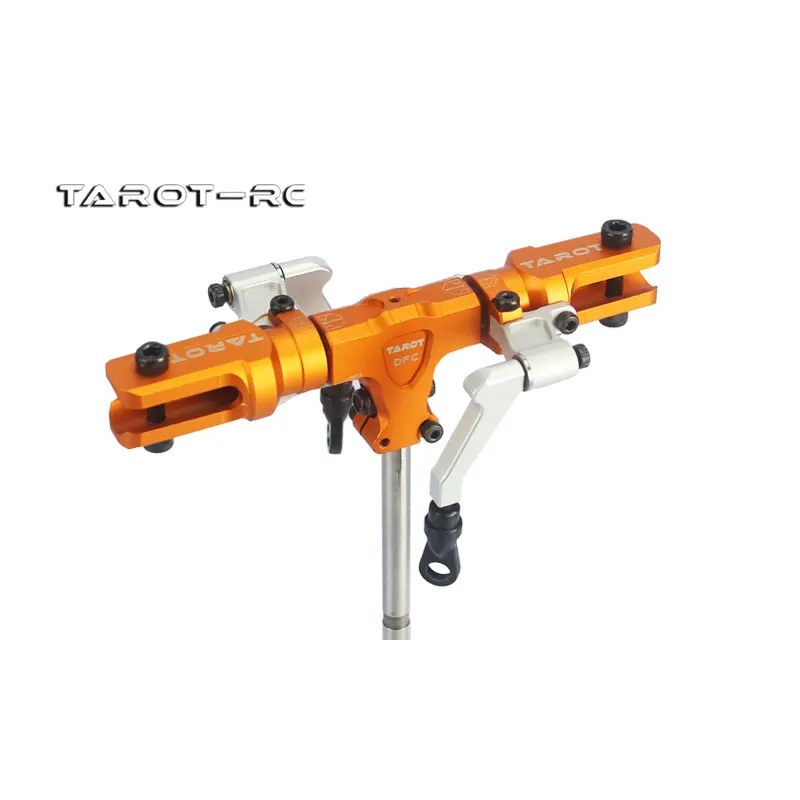 Детали для вертолета Tarot 450 Dfc с раздельной блокировкой головка главного ротора в сборе детская черная зеркальная серебристо-оранжевая