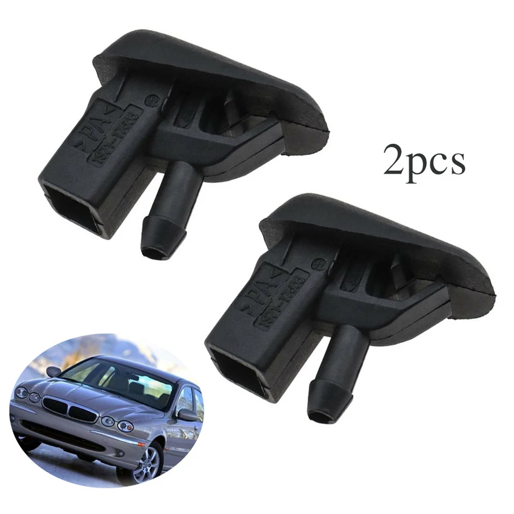 

2x Spray Nozzles Black For Jaguar X-Type 2001-2010 Spray Nozzles Easy Use New Practical Replacement Comfortable