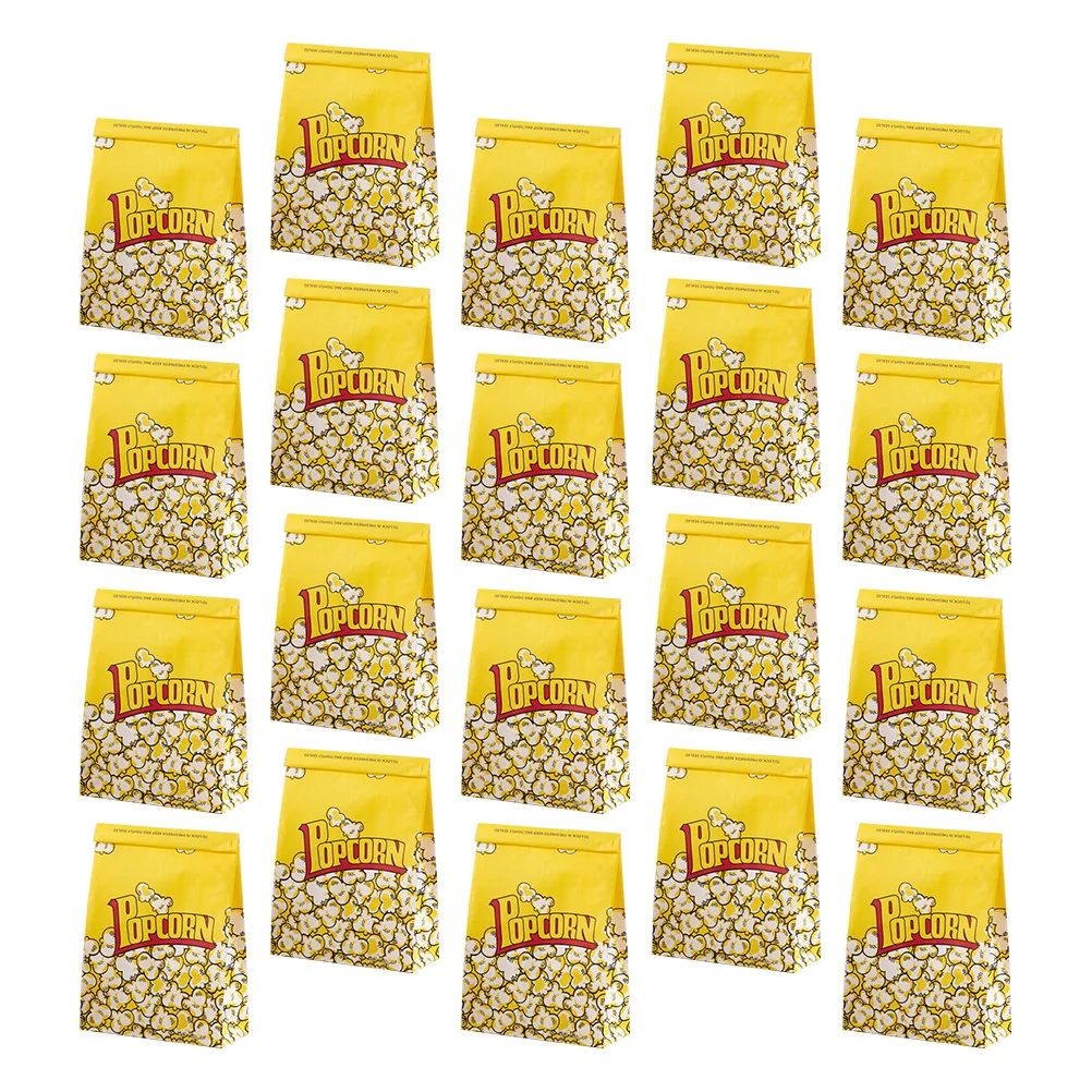 

50 Pcs Popcorn Bag Convenient Containers Candy Multifunction Iron Supply Bulk Paper Bags