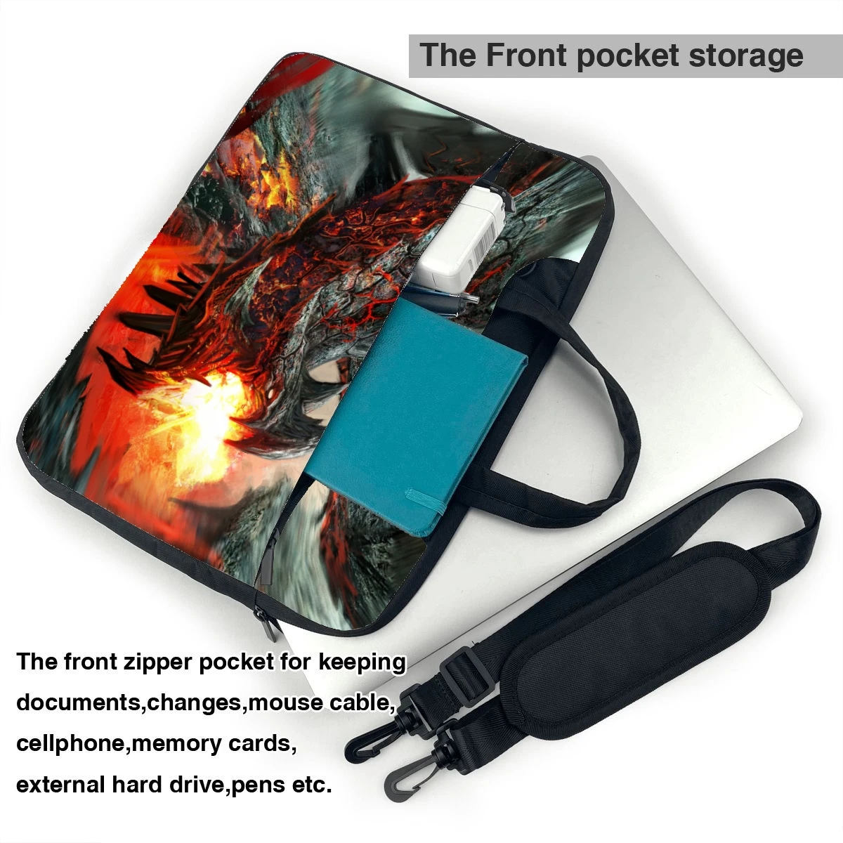 Сумка для ноутбука 13 14 15 6 дюйма с принтом