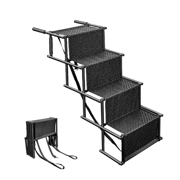 Outdoor Dog Steps Steel Pipe Ladder Foldable 1