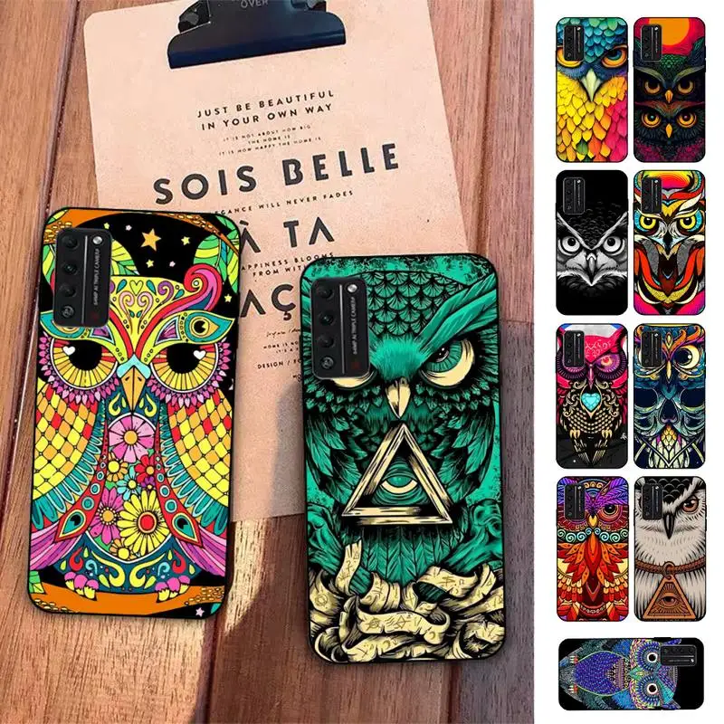 

Animal Owl Phone Case for Huawei Honor 10 i 8X C 5A 20 9 10 30 lite pro Voew 10 20 V30