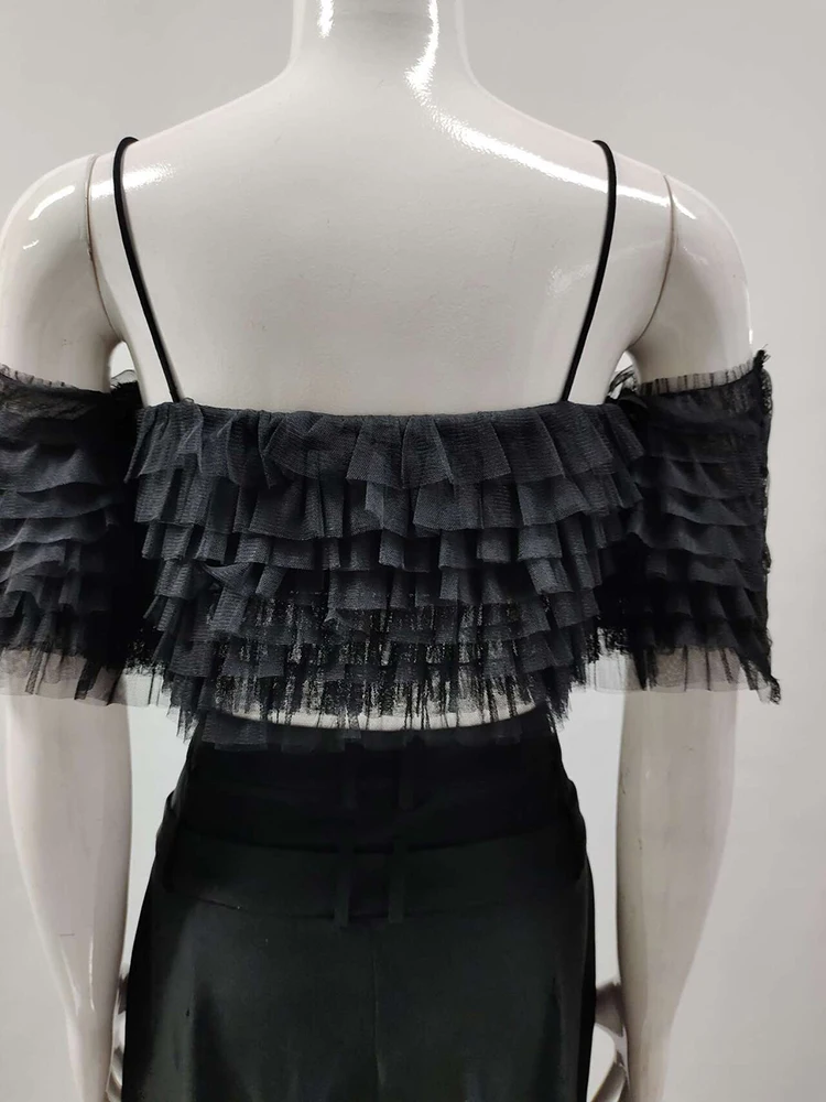 Сексуальные красные черные брюки комплект из 2 предметов женские бретельки