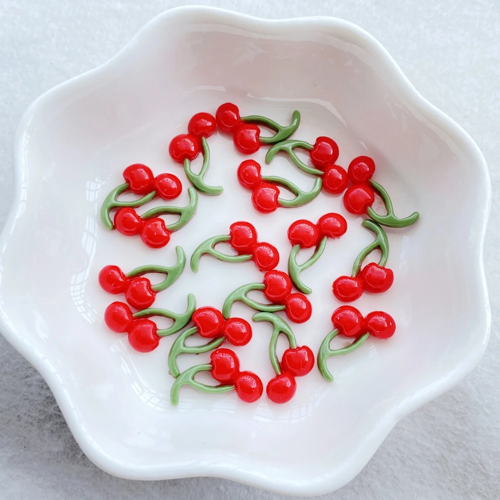 

Мини-подвески из смолы TSXJY, 50 шт., красные