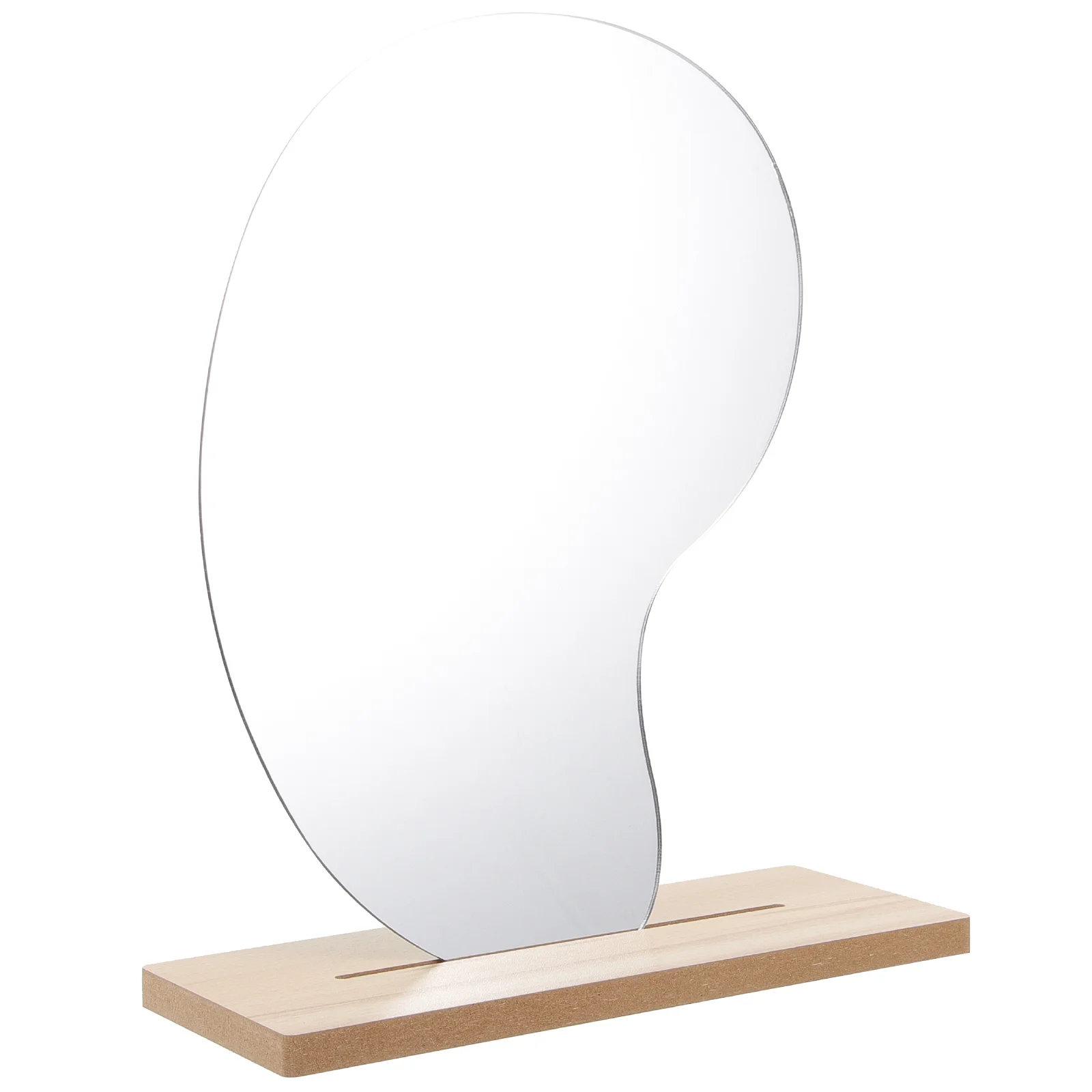 

DIY Mirror Dorm Small Desk Makeup Table Household Desktop Wooden Stand