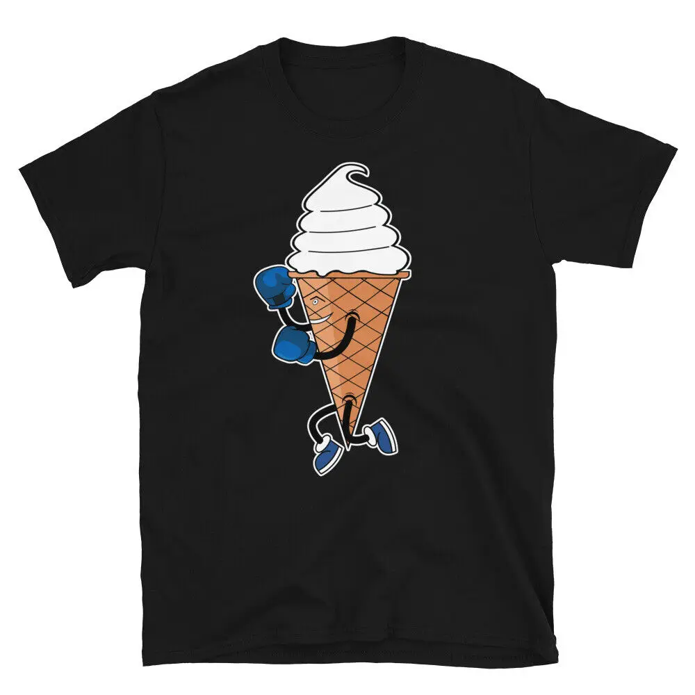Забавные боксерские спортивные футболки в стиле унисекс с рисунком мороженого