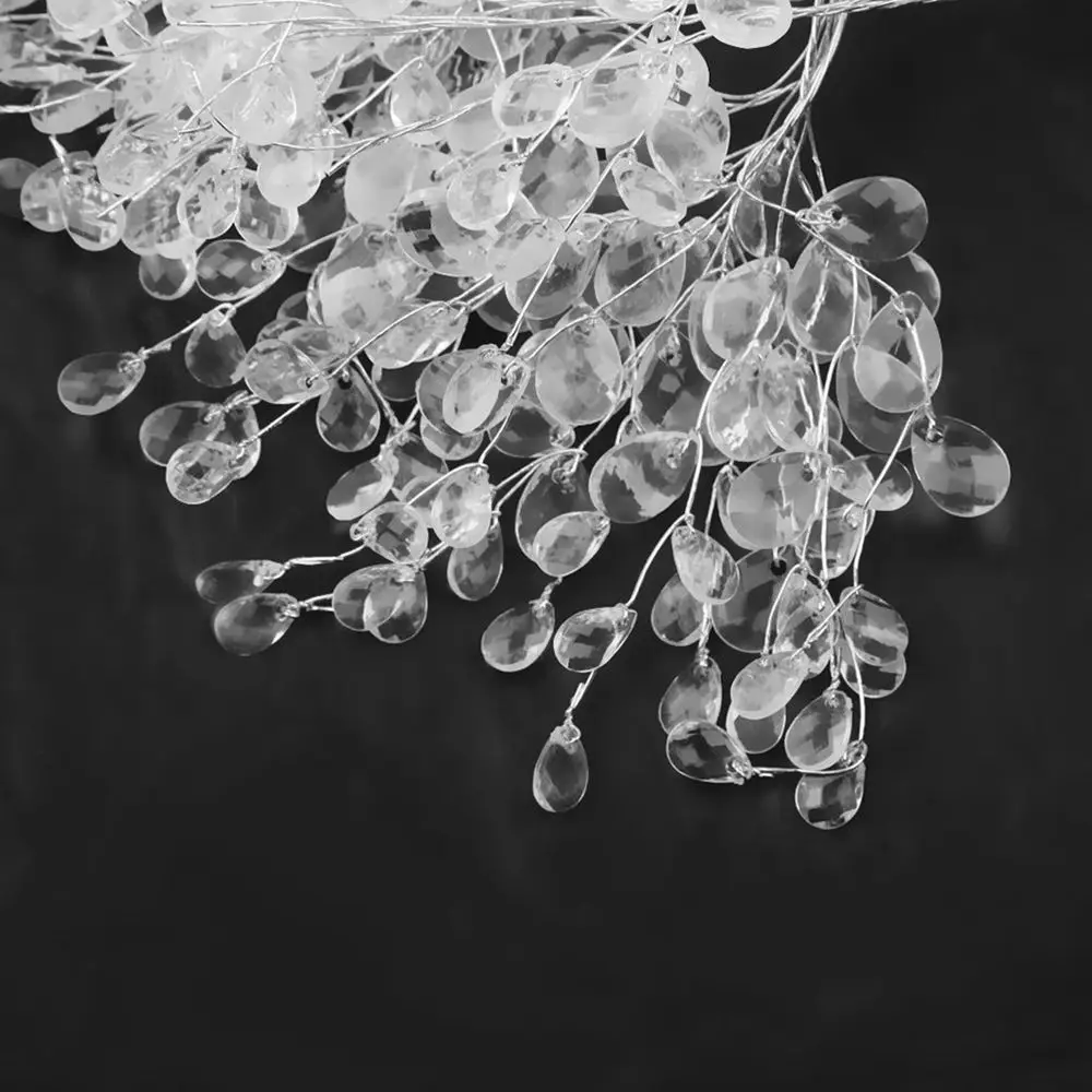 Красивая свадебная тиара для дома акриловая капля воды хрустальный цветок