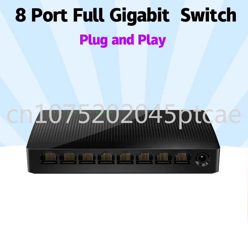 

Коммутатор Настольный SG108, 8 портов, 10/100 Мбит/с, RJ45