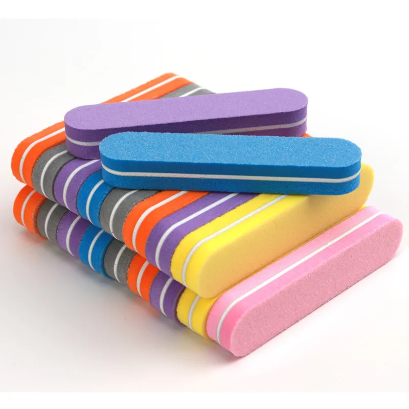 

20PCS/LOT Professional Nail Files Nail Buffer 100/180 Grit Sanding Polishing Grinding Manicure Nail Art Tools
