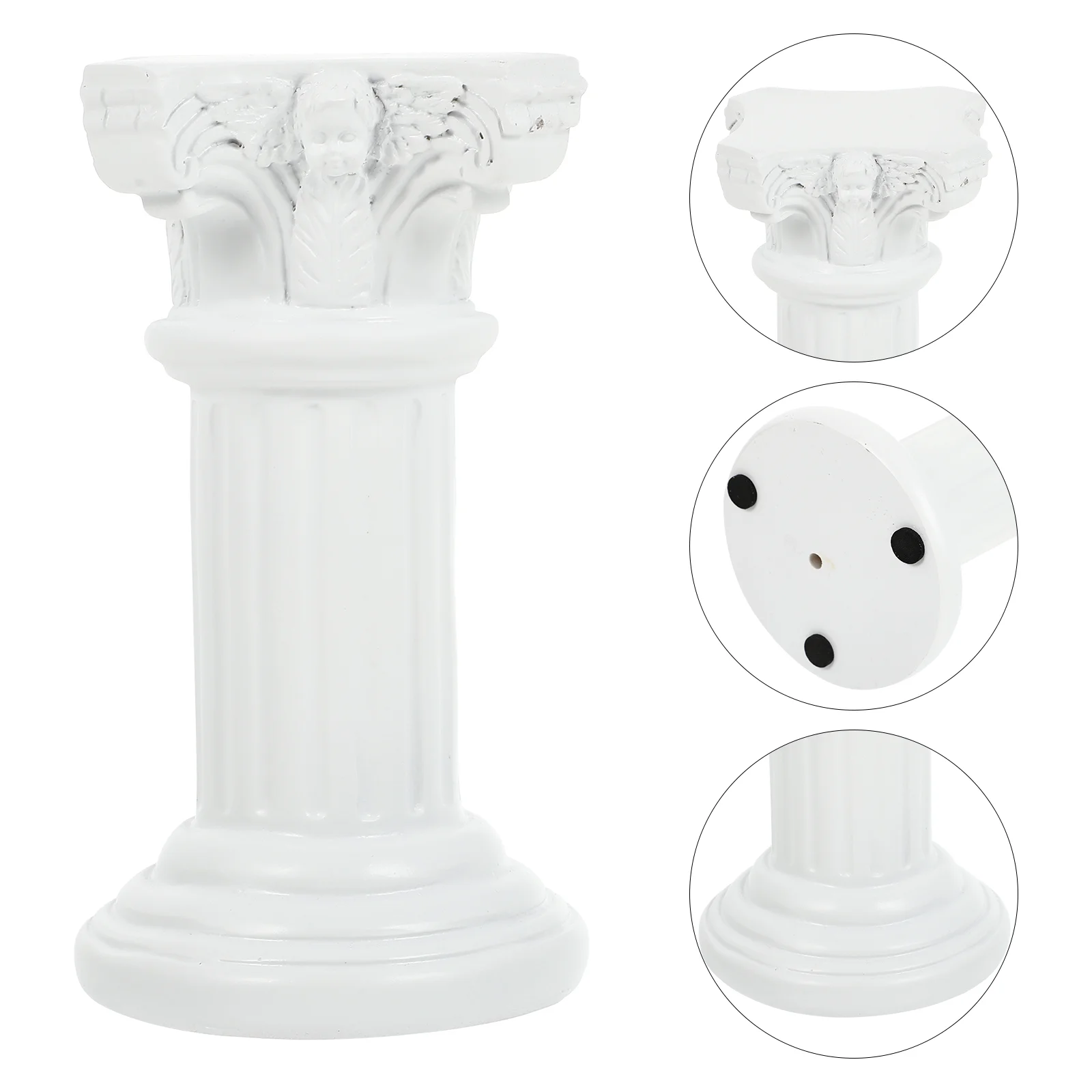 

Roman Column Pillar Stand Greek Decor Pillars Statue Resin Columnsand Ornament Candlestick Flower Figurineholder Wedding