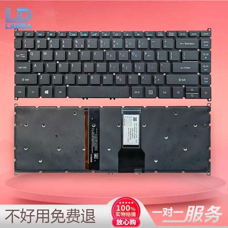 Фото Клавиатура для ноутбука TravelMate X3410 Series N18I1 TMX3410-M-823G, сменная клавиатура, прочный эргономичный дизайн, быстрый отклик клавиш №1