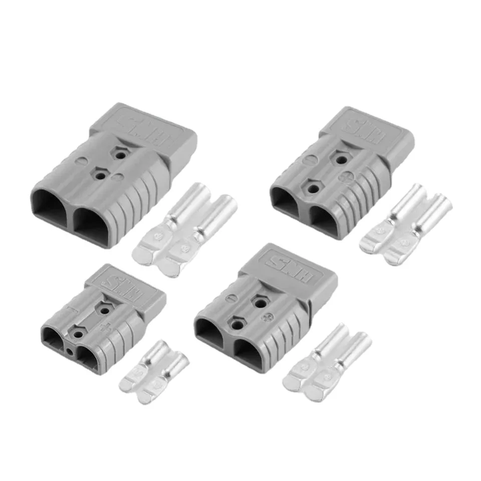 1 компл., 600 В, 50 А, серо-красный разъем, двухполюсные медные контакты, солнечные панели, батарея для фургонов, T-образная ручка, защита от пыли