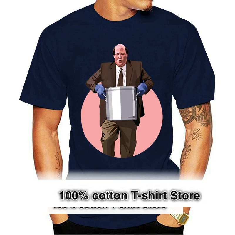 

Men'S The Office Kevin With Chili Art T-Shirt Size M-3Xl Gift Funny Tee Shirt