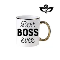 Best Boss Ever CEO Boss Cup Office Lady Coffee Mugen Ceramic Coffee Mug Home Decal Double-sided Printed Mug Drinkware Coffeeware