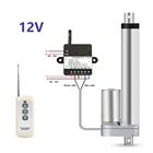 12 В линейный привод Радиочастотный пульт дистанционного управления электрическая лампа постоянного тока линейный 50 мм 100 мм 150 мм 200 мм ход