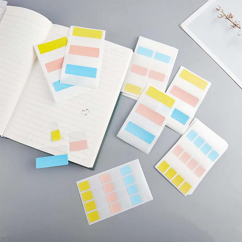 

Fluorescence colour Memo Pad Self Adhesive Sticky Notes Bookmark Point It Marker Memo Sticker Paper School office Supplies