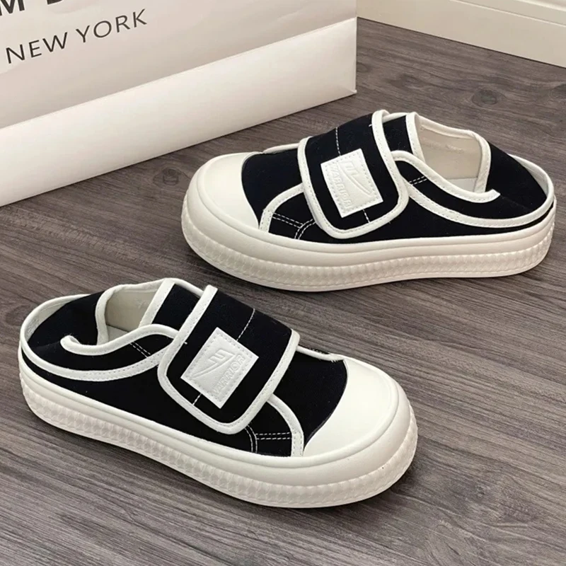 Warrior Canvas Platform Sports Shoes Woman Originality Brand Hook & Loop Women's Shoes Summer 2023 Fashion Walking Skateboard