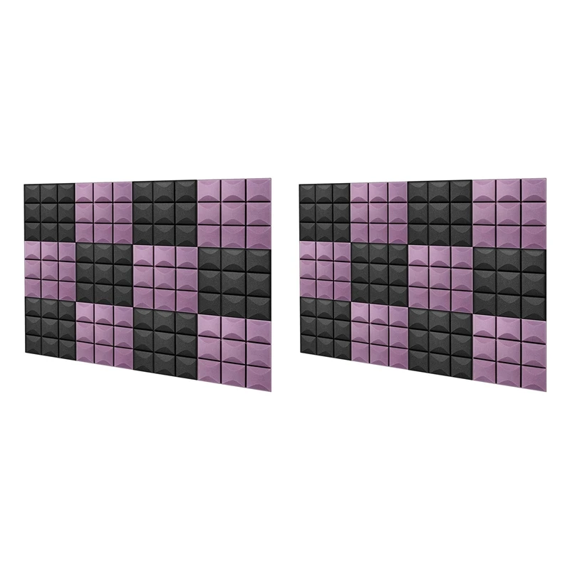 

24Pcs Acoustic Soundproof Foam,Acoustic Panels Foam Tiles With High Density Cancelling Foam For Recording Studio