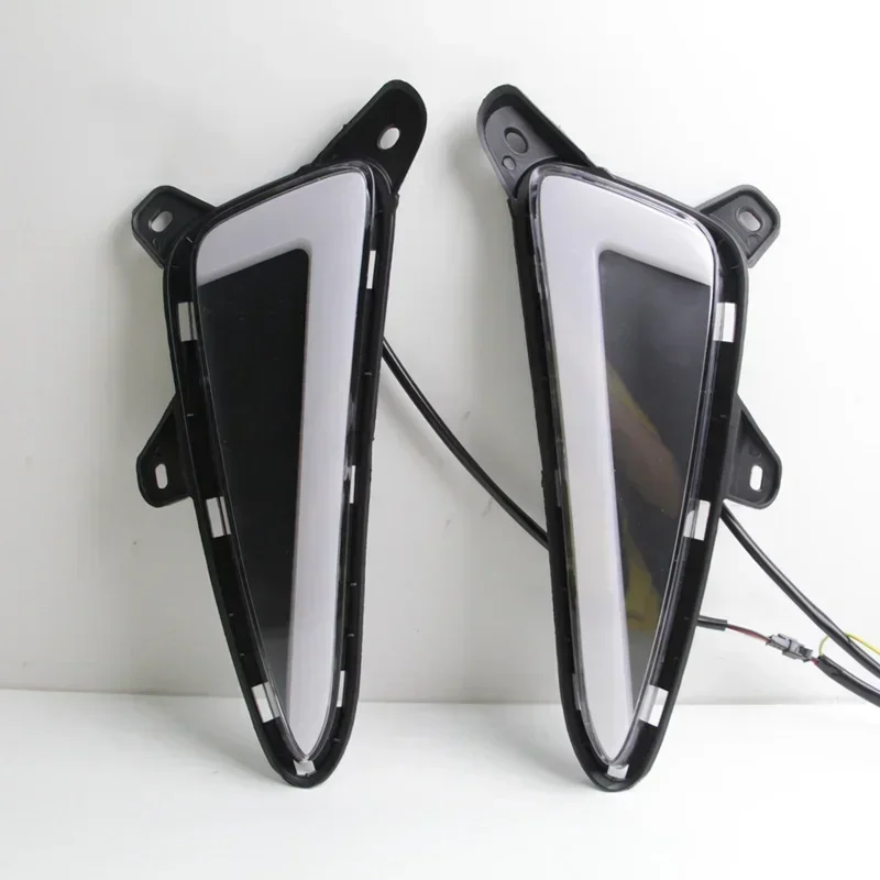 Автомобильные светодиодные дневные фонари DRL для Toyota C-HR CHR 2016 2017 2018 2019 желтые