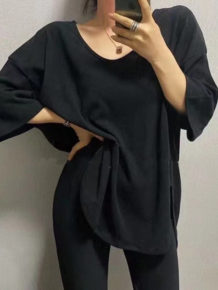 

Женский свободный топ с V-образным вырезом, однотонный облегающий топ в стиле ретро, модель Y851