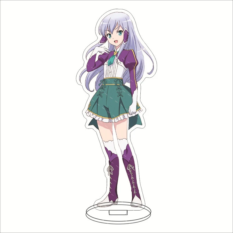 

Anime Stand Isekai wa Smartphone to Tomo ni Linze Silhoueska Acrylic Figure Display Desktop Decoration 15cm