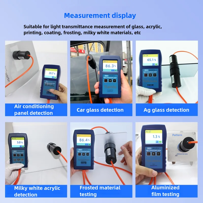 Измеритель светопропускания детектор стекло лобового стекла автомобиля пластик