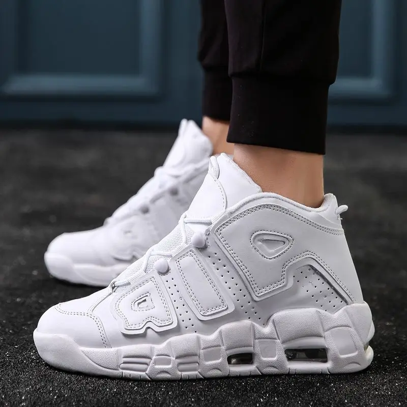 2023 New men's shoes Casual sneakers High top air basketball tennis lace-up teen socks shoes Light breathable running pair shoes
