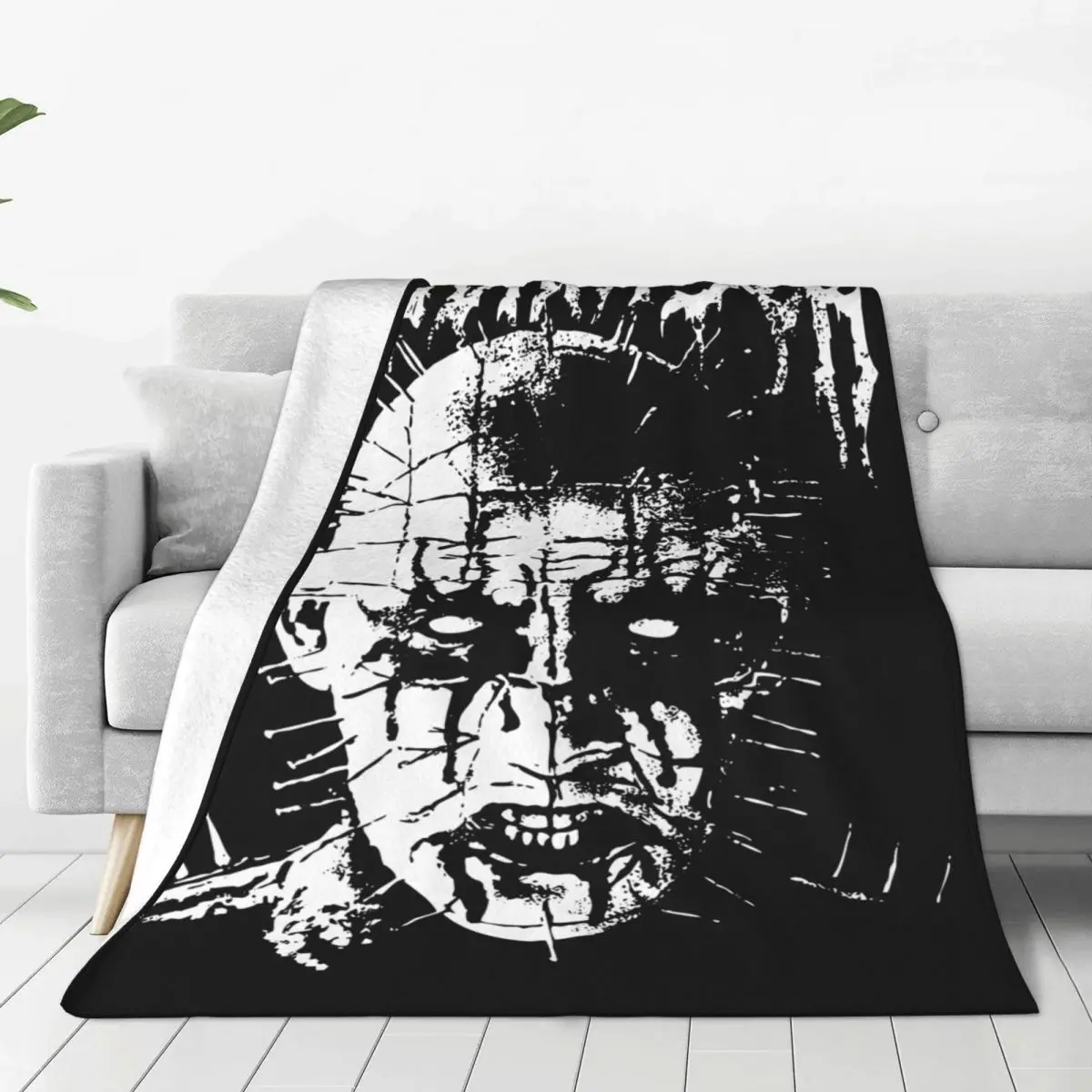 

Черное металлическое розовое одеяло Hellraiser, пушистые винтажные теплые Пледы для покрытия, летние