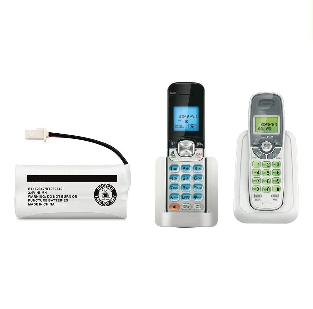2 4v ni mh 800mah bt162342 bt283342 cordless phone battery for vtech cs6114 cs6719 att el5210 el52300 cl81101 handset telephone free global shipping