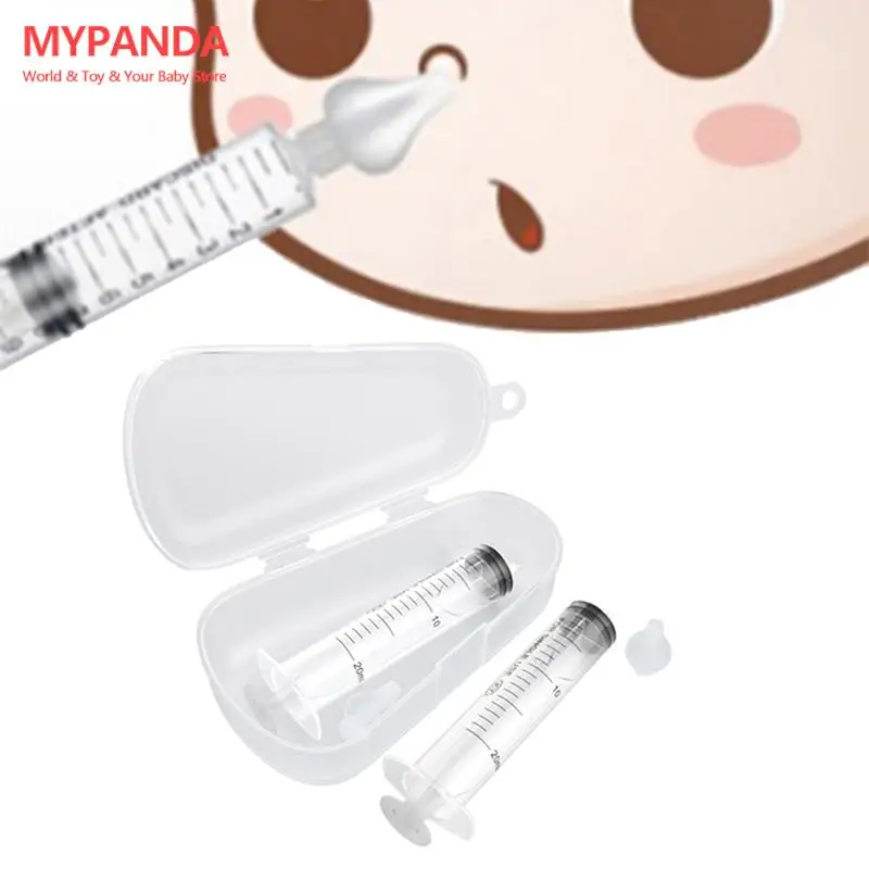 

2pcs Professional Syringe Baby Nasal Irrigator Portable Infant Nose Cleaner Rinsing Device Soften nasal scab For Kids Children