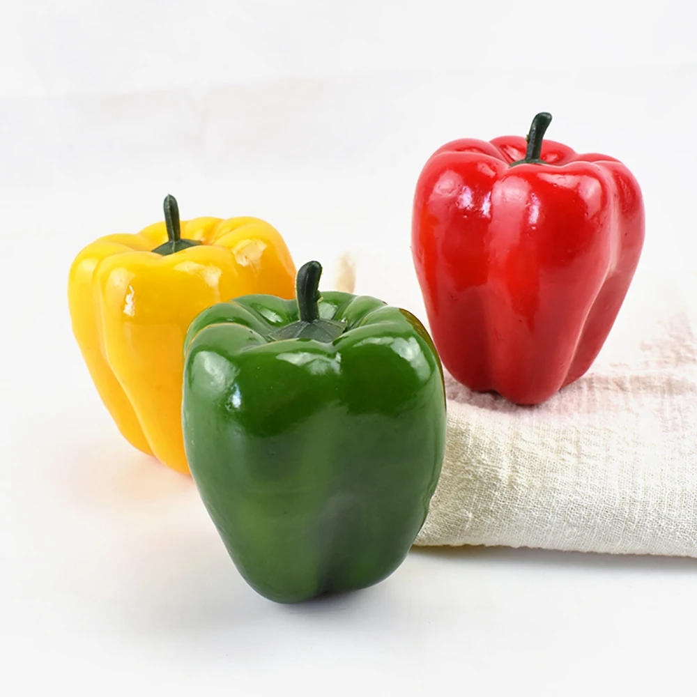 

Реалистичный пластиковый пенный Декор для дома «сделай сам» искусственные фрукты поддельные овощи реквизит для фотосъемки Искусственный перец
