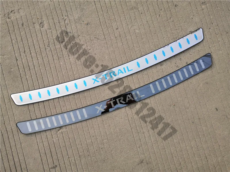 

For Nissan X-Trail X Trail T32 2014- 2021 rear styling Stainless Steel car Rear Bumper Protector Sill Trunk Tread Plate Trim yu1