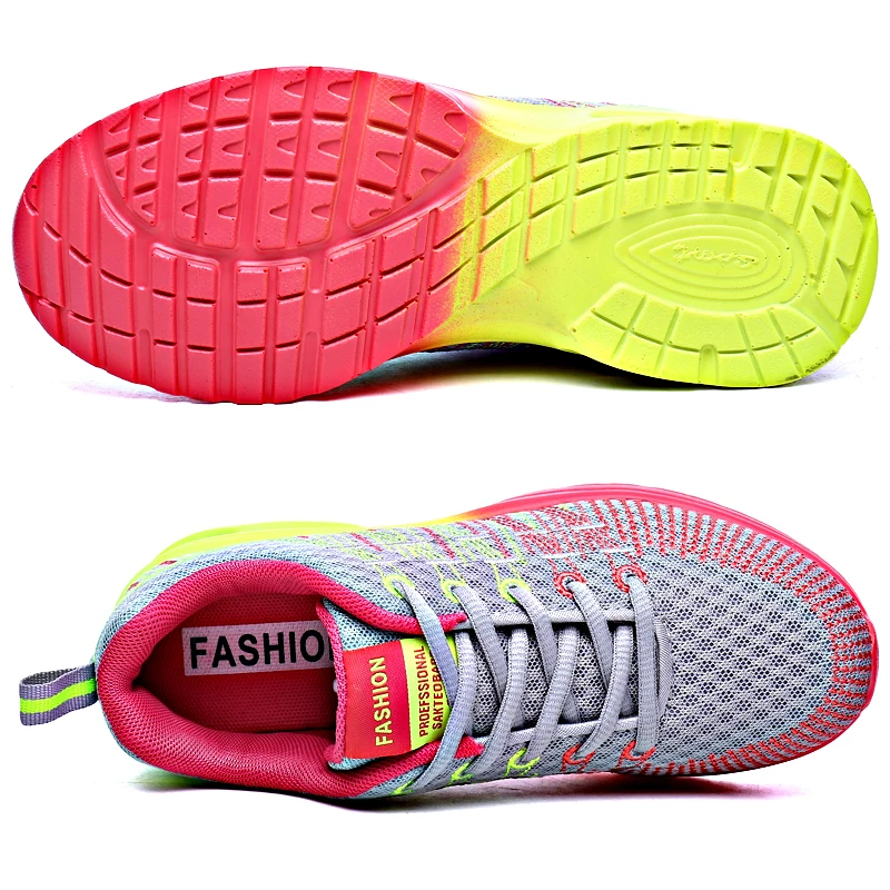 SENAGE Women Sneakers Women Plus Size 42 Outdoor Non-slip Mesh Breathable Running Shoes Air Cushion Light Chunky Women Shoes