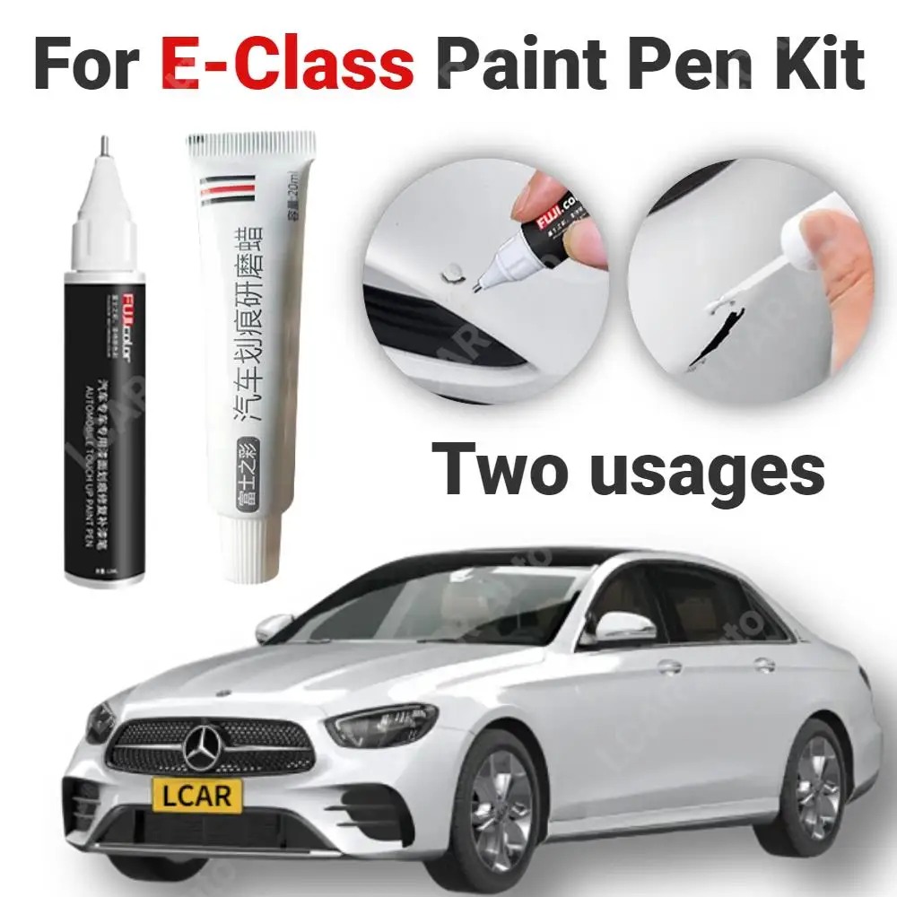 

Paint Touch-up Pen Set For Mercedes Benz E Class Black White Paint Scratch Repair Kit Car Paint Pen Repair Tools E200 E260 E300