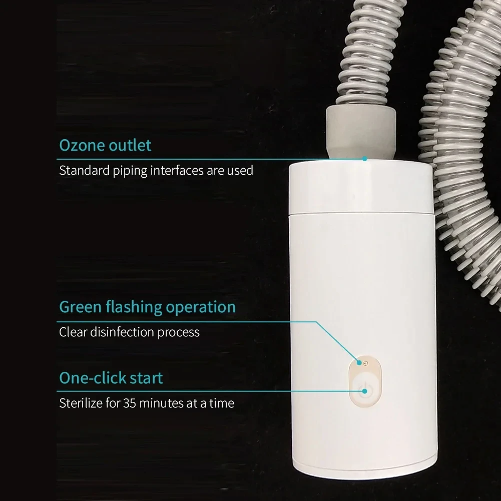 Фото Новый очиститель CPAP для дома, портативный очиститель воздуха, маска, зубная щетка, респиратор, озоновая стерилизация, дезинфекция, очиститель CPAP №4