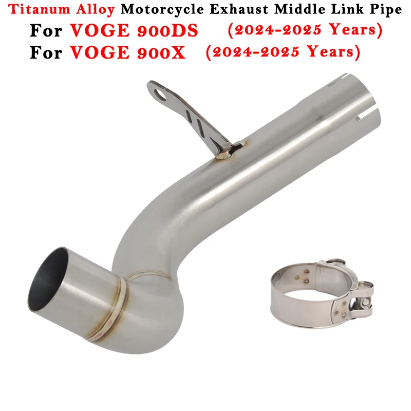 

Выхлопная труба мотоцикла, модифицированный оригинальный глушитель из титанового сплава, среднее звено для VOGE 900X 900DS 900 DS X DSX 2024 2025