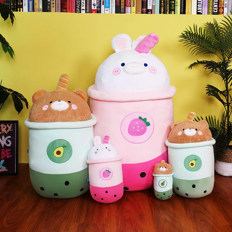 

Милая плюшевая игрушка в виде кролика, головы коричневого медведя, головы мультяшных животных, чай, мягкие чайные плюшевые подушки, подушка ...