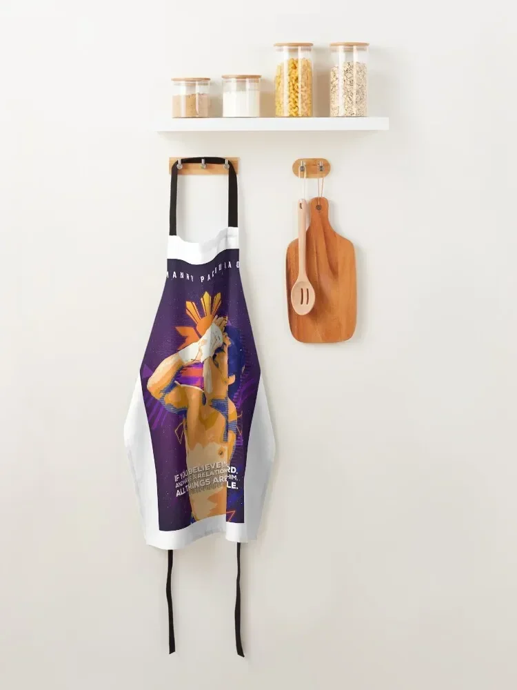 Фартук Manny Pacquiao Artwork для домашних аксессуаров кулинарный фартук