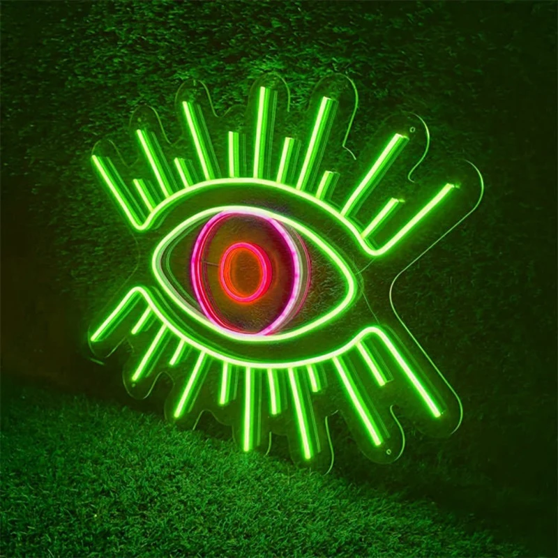 Evil Eye Neon Sign Wall Art Decor Neon Sign Lights LED Anime Neon Sign for Bedroom Wall Decor