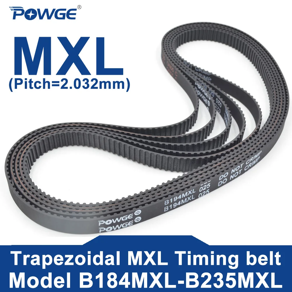 

Ремень ГРМ POWGE MXL B184MXL до B235MXL Ширина ремня 5-15 мм B185 B186 B187 B188 B189 B190 B191 B192 B193 B194 B195 B196 B197 B198