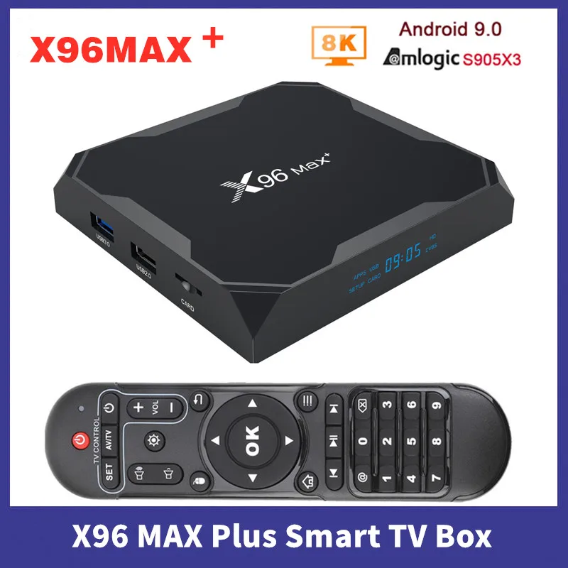Смарт ТВ-приставка Timethinker X96 MAX Plus, 4 ГБ, 64 ГБ, 32 ГБ, Android 9,0, четырехъядерный Amlogic S905X3, Wi-Fi, 4K, ТВ-приставка, 2 ГБ, 16 ГБ 