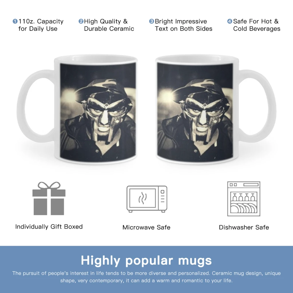 M-MF Doom хип-хоп рэп Бесплатная доставка керамическая чашка кофе овсянка для