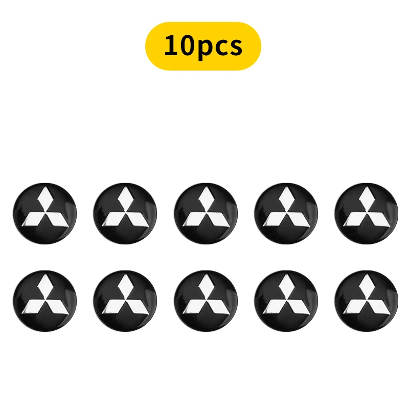 

14 мм значок ключа автомобиля, сменный эмблем, наклейки на ключи от автомобиля для Mitsubishi, логотип ASX Outlander Lancer Pajero Eclipse Galant Mirage
