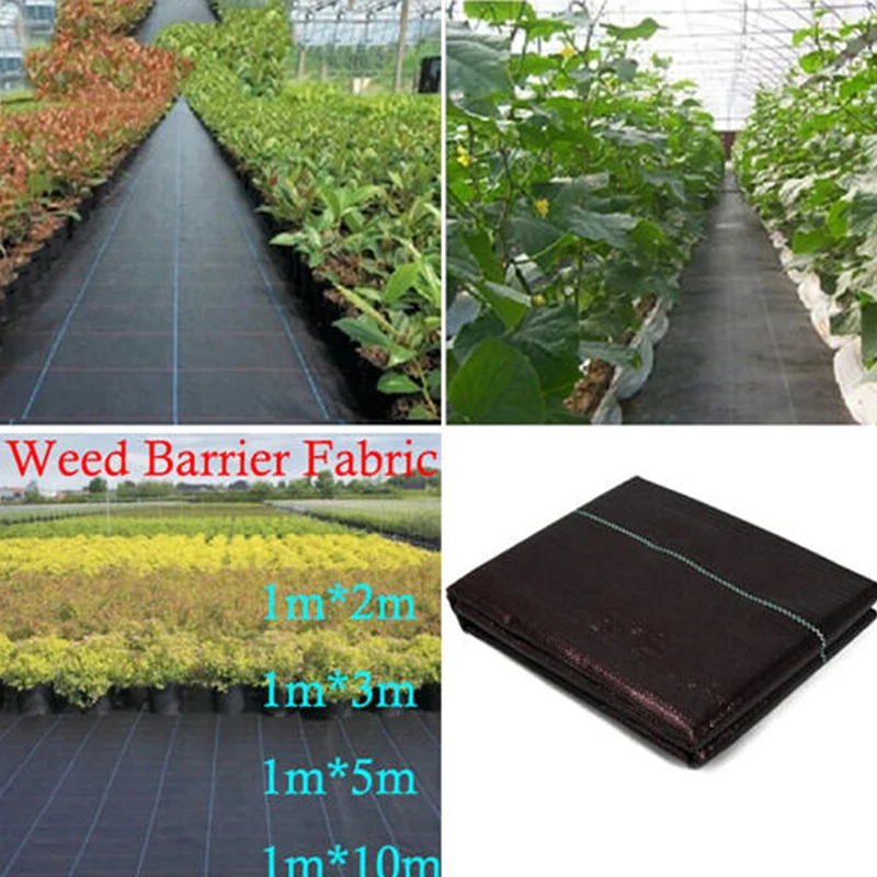 Черная мембранная крышка садовая барьерная ткань для сорняков газон домашнее