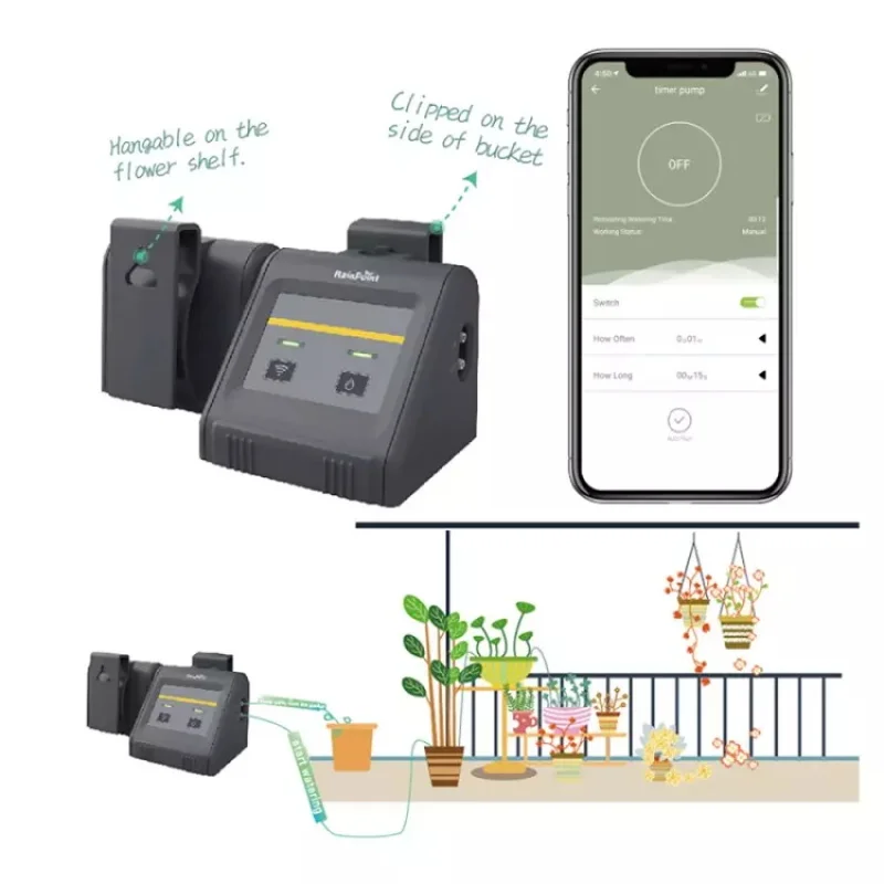 Wireless Wifi Smart Watering Timing Irrigation Drip System Home Intelligent Automatic Controller Watering Device for Plants