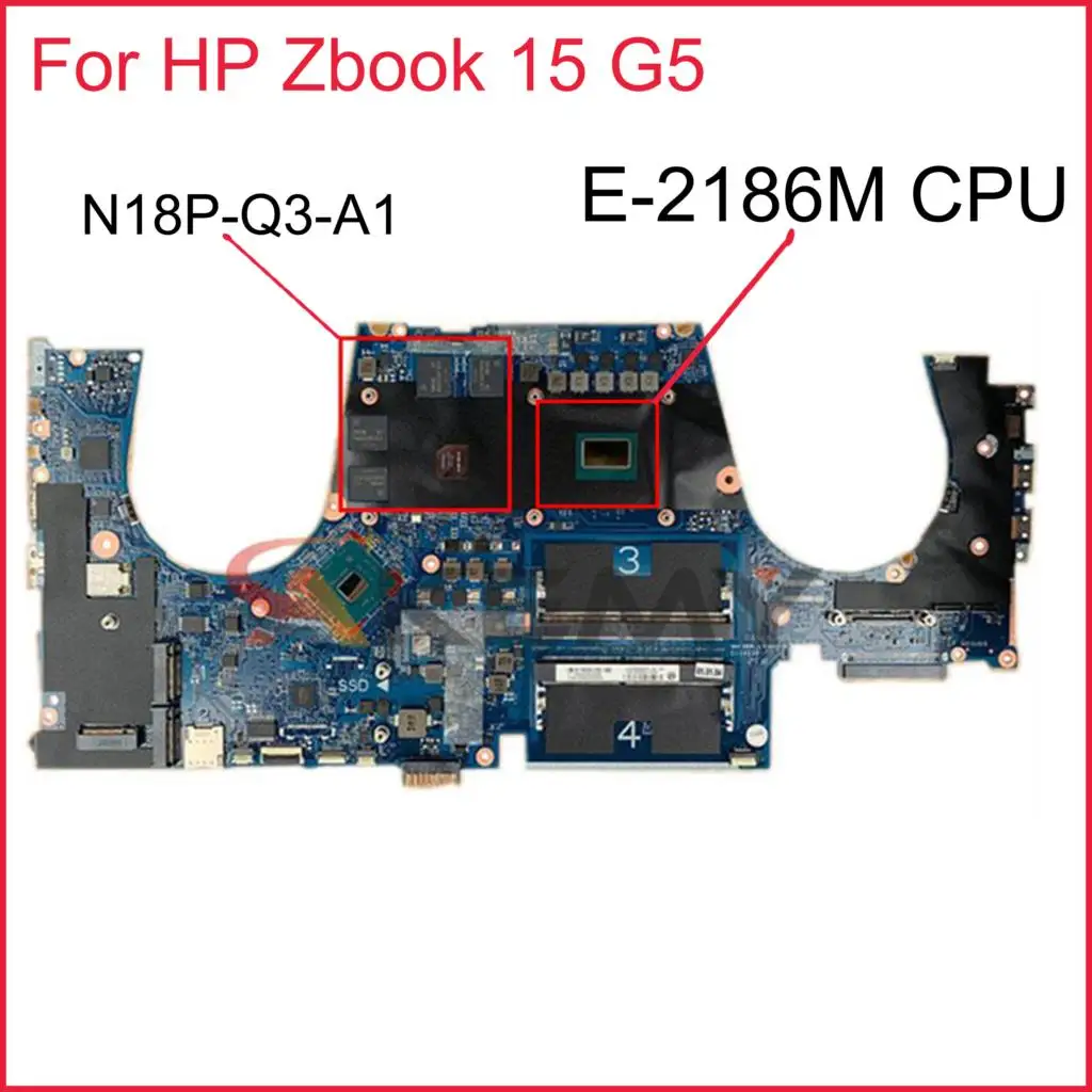 

Laptop motherboard For HP ZBOOK 15 G5 Mainboard DA0XW2MBAG0 L28695-601 SRCKQ E-2186M N18P-Q3-A1 tesed DDR4