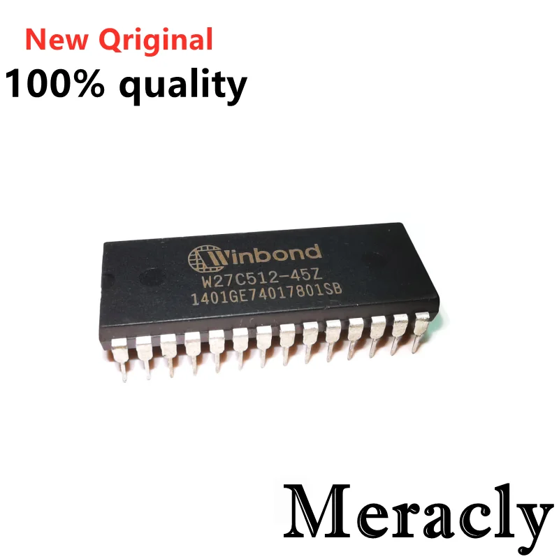 Интегральные микросхемы W27C512 W27C512-45Z 28DIP IC EEPROM 512KBIT, оригинальные интегральные схемы, 1 шт.