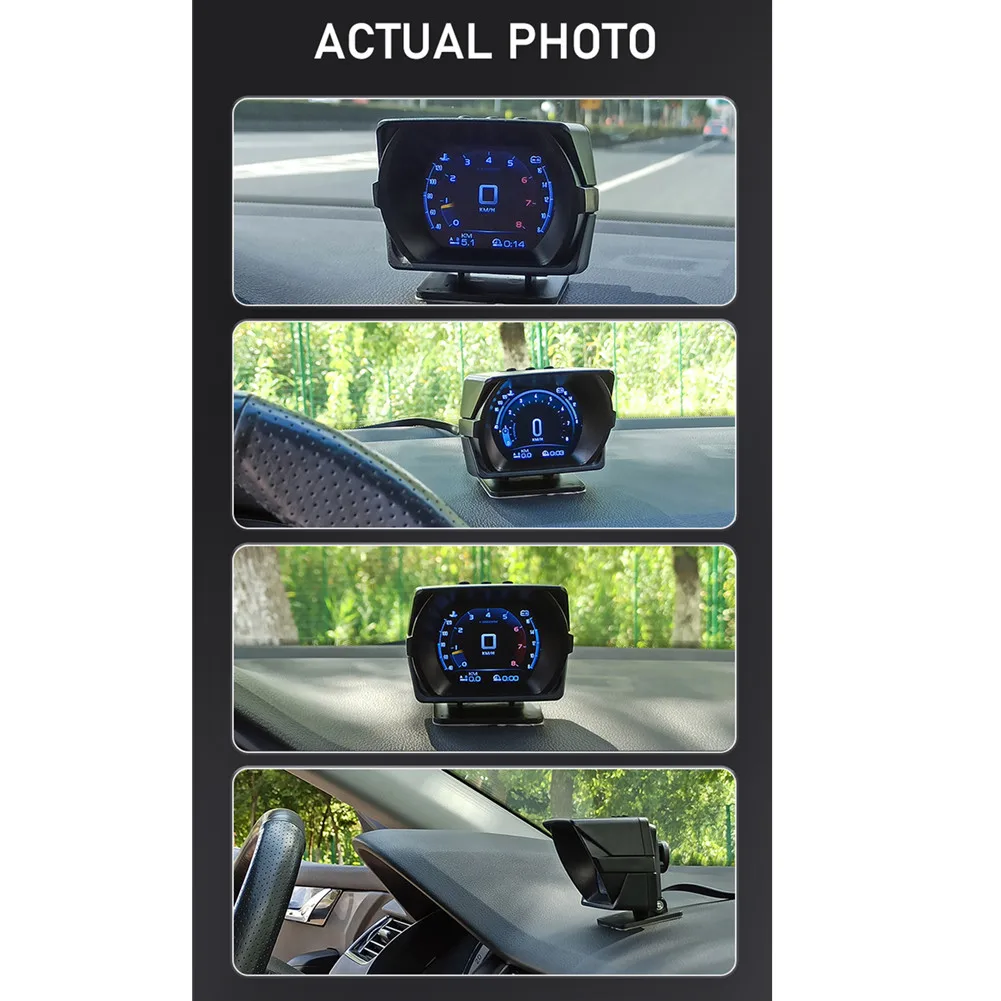 

A450 Car HUD OBD2+GPS+MEMS Multi-Function Dashboard Digital Speedometer On-board Computer Car Accessories With 1 Cable
