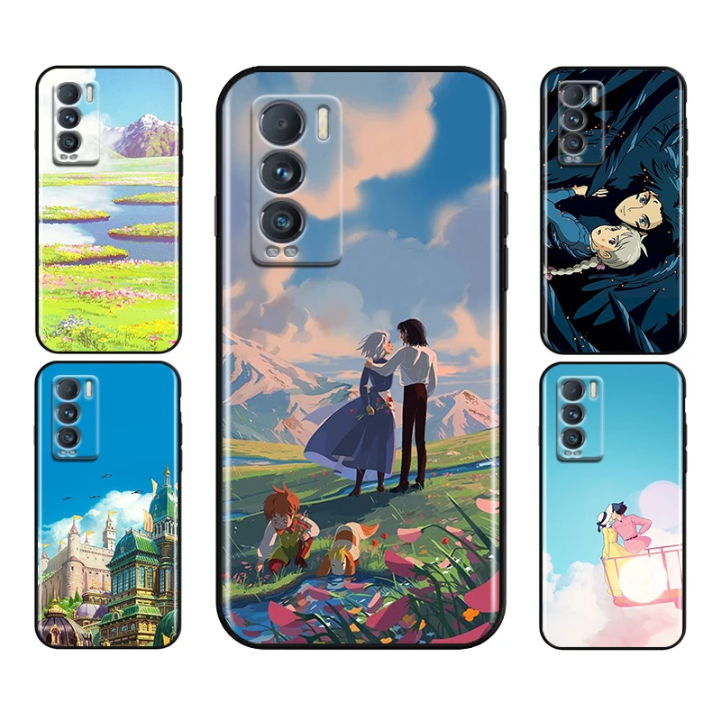 

Howl's Howls Moving Castle For Realme 9 9i 8 8i GT GT2 Neo Neo2 Master Pro C21 C20 C11 C20A C21Y Pro Phone Case Coque