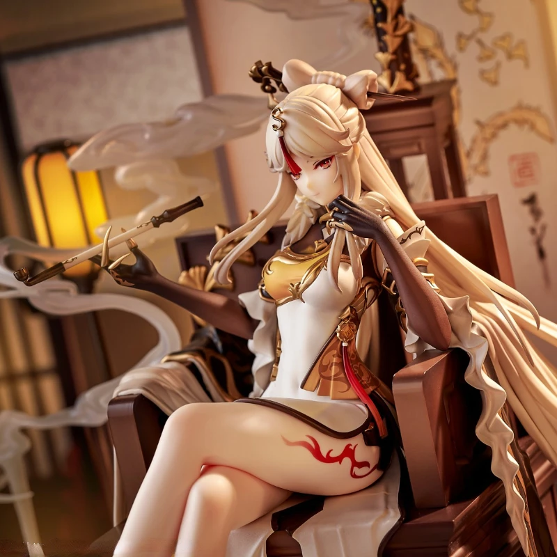 Скидка В наличии Genshin Impact Аниме Фигурка Ningguang ПВХ экшн-фигурки сексуальные настольные украшения коллекционные модели куклы игрушки подарки Скидка В наличии Genshin Impact Аниме Фигурка Ningguang ПВХ экшн-фигурки сексуальные настольные украшения коллекционные модели куклы игрушки подарки